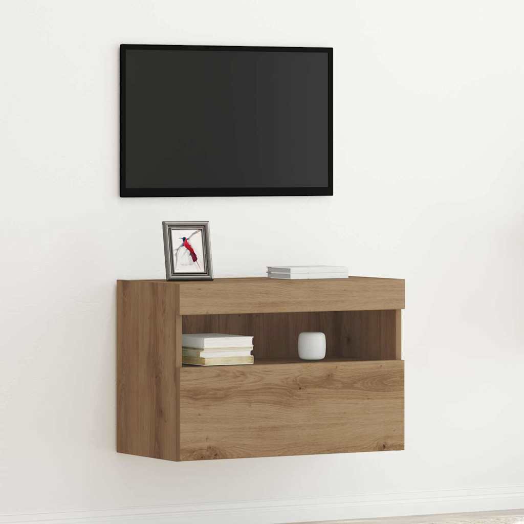 TV Wall Cabinet Artisan oak 60 x 30 x 40 cm Engineered Wood